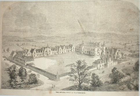 Macclesfield militia barracks engraving