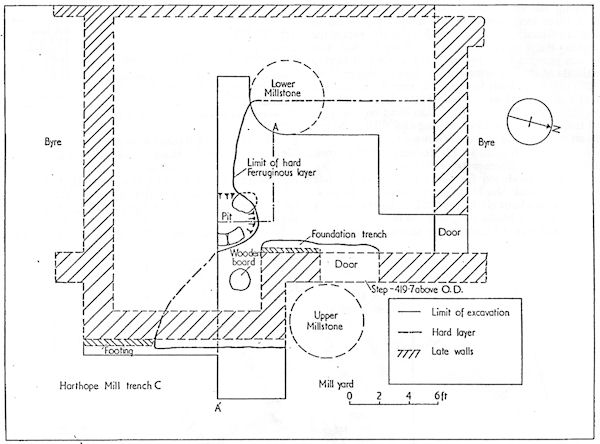 Plan of mill and ferruginous layer