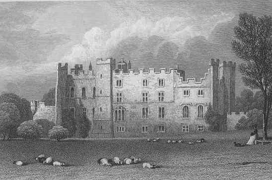 Witton Castle after the re-building (picture printed 1823)